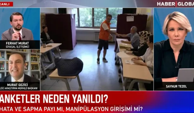 Canlı yayında anket gerilimi! Ferhat Murat ile Murat Gezici birbirine girdi