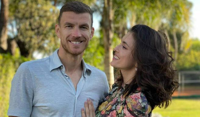 Edin Dzeko'nun eşi F.Bahçe'ye merhaba dedi! Seksi pozu gündem oldu