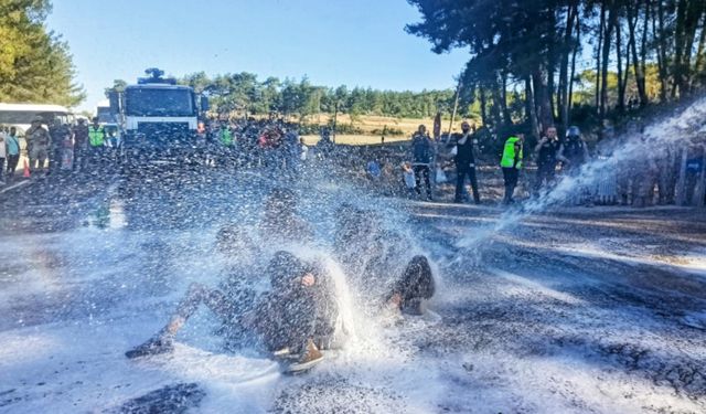 Akbelen'de STK üyelerine jandarma müdahalesi!