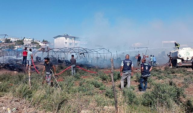 Felaketler bitmiyor: Çadırkentte şüpheli yangın