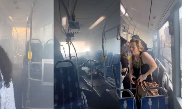 İstanbul'da metrobüste korkutan yangın!