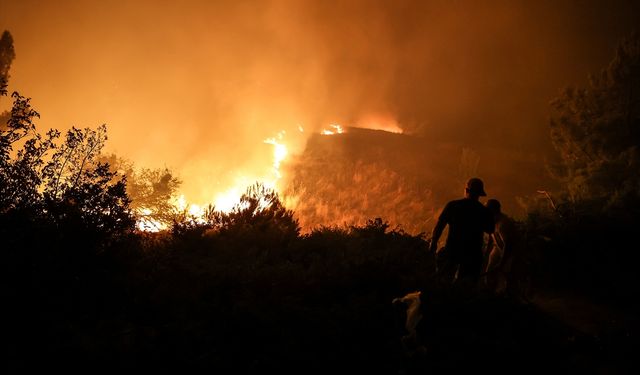 AFAD'dan Çanakkale'deki yangına ilişkin açıklama: 8 uçak, 26 helikopter çalışıyor