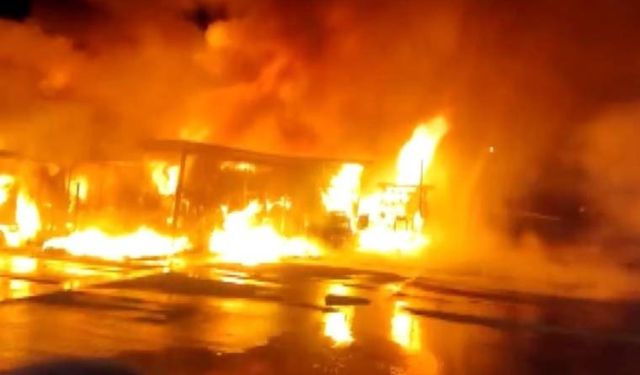 Rusya'da petrol istasyonunda yangın! 30 ölü 105 yaralı