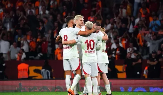 Galatasaray'da galibiyet sevindi!