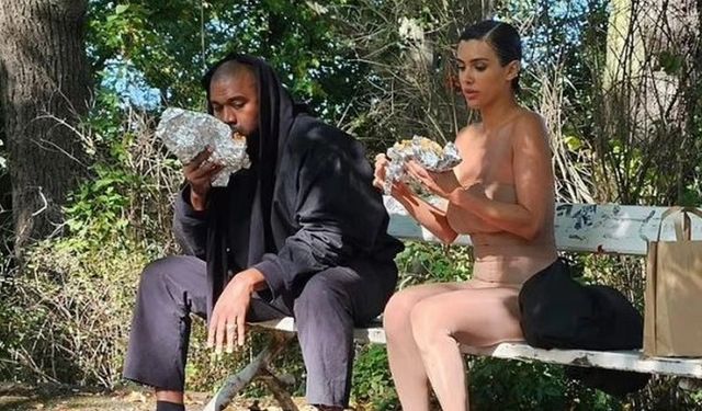 Kanye West ile eşi Türk dönercisinde kuyruğa girdi