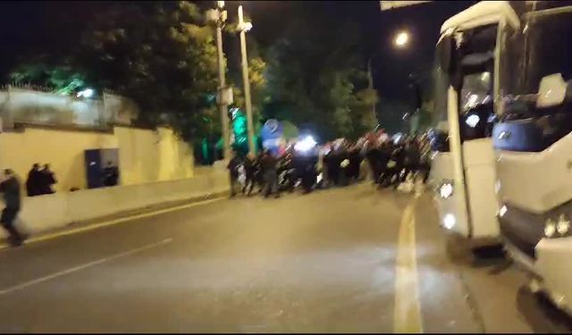 Ankara'da Filistin eylemine polis müdahalesi!