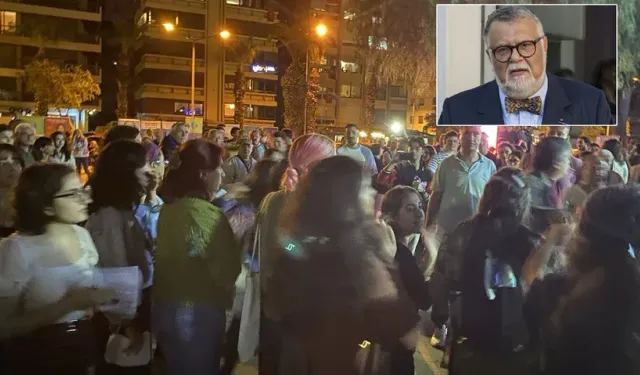 İzmir'de kadın topluluğu Celal Şengör’ü protesto etti!