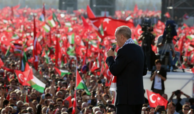 Erdoğan'ın Büyük Filistin Mitingi'ndeki açıklamaları dünya basınında