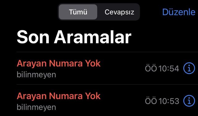 Iphone Arayan Numara Yok, Arayan Numara Yok Bulma