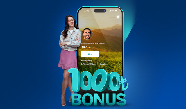 Garanti Bankası 1.000 TL harcamaya 1.000 TL bonus veriyor!