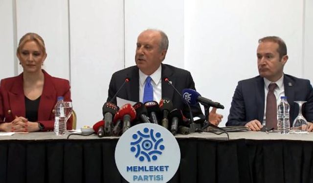 Muharrem İnce, Özgür Özel'e yazdığı şiiri okudu: İlçe değil ilke...