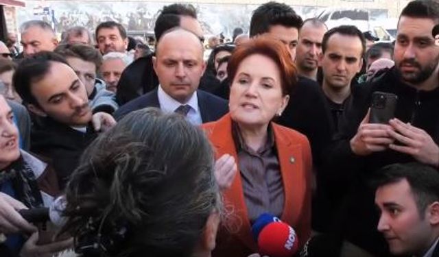 Akşener vatandaşın İmamoğlu ve Yavaş sorusuna sert çıktı