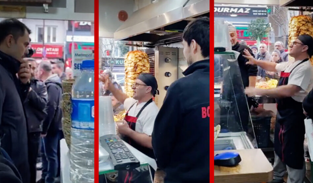 Murat Kurum ile döner ustası arasında dikkat çeken diyalog!