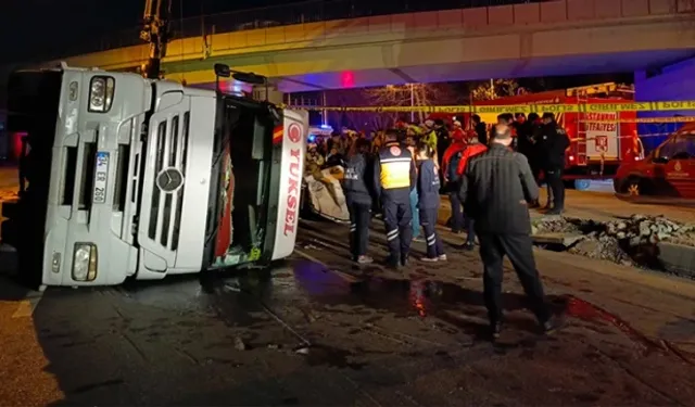 Üst geçide çarparak 4 kişinin ölümüne sebep olan TIR şoförü tutuklandı