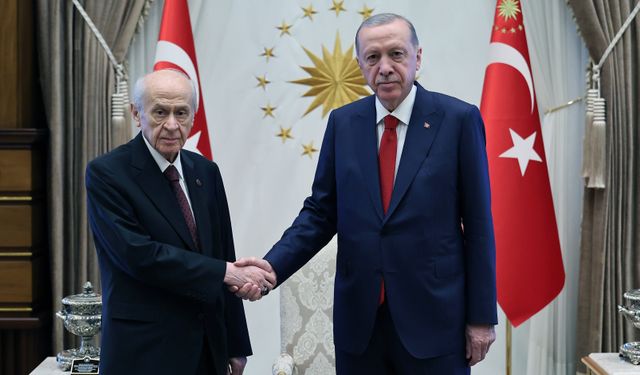 Cumhurbaşkanı Erdoğan ve Devlet Bahçeli bir araya geldi