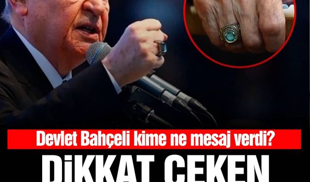 Devlet Bahçeli'den dikkat çeken yüzük paylaşımı