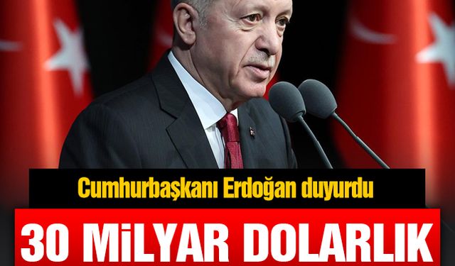 Cumhurbaşkanı Erdoğan duyurdu: 30 milyar dolarlık teşvik paketi!