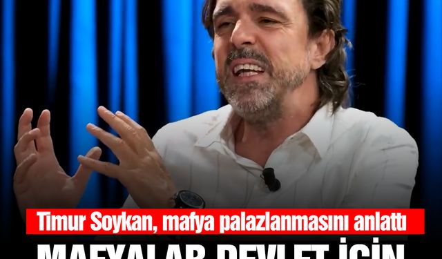 Gazeteci Timur Soykan: Mafyalar devlet için başka mafyaya çöküyor