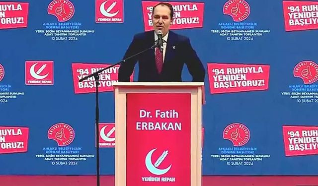 Yeniden Refah Partisi Genel Başkanı Fatih Erbakan partisinin anketlerdeki oy oranını açıkladı