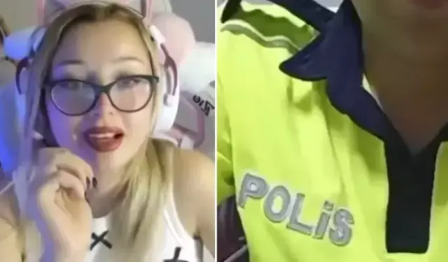 Dilini çıkarıp göğsünü sıkmıştı! Uygunsuz hareketleriyle şoke eden polis hakkında açıklama