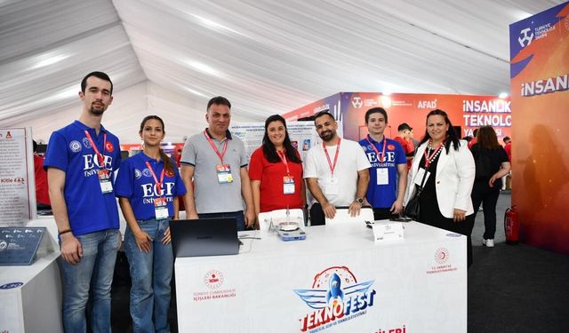 Ege Üniversitesi’nin genç mucitleri TEKNOFEST İstanbul’da