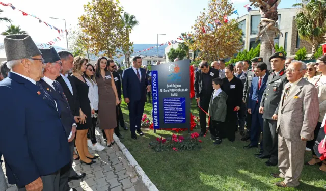 Bahar Kalkanı Harekâtı şehidi Fırıncıoğlu'nun adı Narlıdere'de ölümsüzleşti