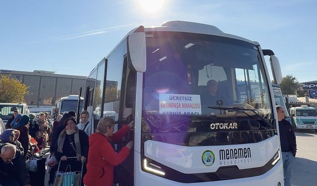 İzmir'de ücretsiz ulaşım hizmeti: Menemen’de 14 ücretsiz ring servisi vatandaşın yüzünü güldürdü