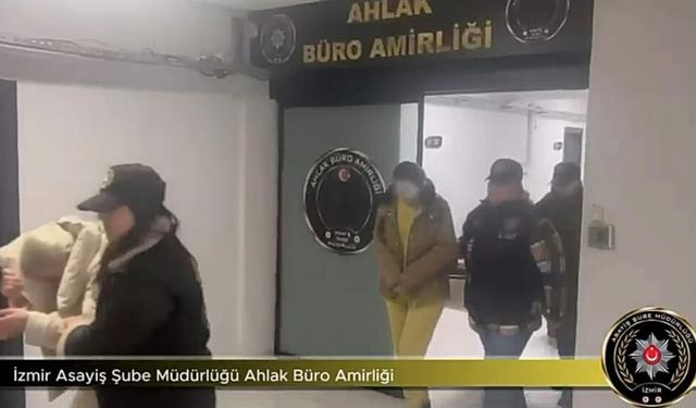 İzmir'de masaj salonuna baskın: Fuhşa aracılık iddiasıyla 6 şüpheli tutuklandı