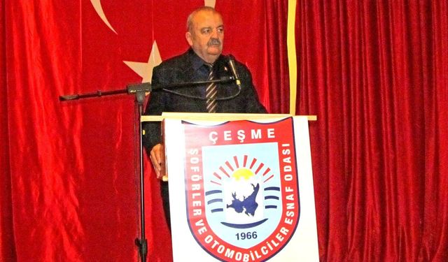 Çeşme Şoförler Odası’nda bayrak değişimi: Yeni Başkan Ali Koparal