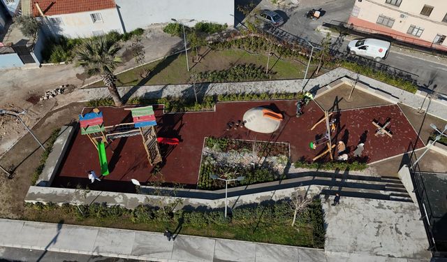Konak Belediyesi’nden su tasarrufu hamlesi: Narin Parkı’nda yağmur bahçesi kuruldu