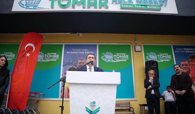 Torbalı’da TOMAR Halk Market açıldı: Fiyatlar yüzde 25 daha düşük