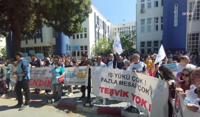 Ege Üniversitesi Hastanesi’nde iş bırakma eylemi