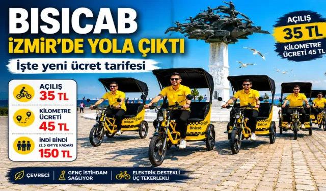 Bisicab İzmir’de yola çıktı: İşte yeni ücret tarifesi