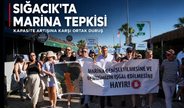 Seferihisar Sığacık’ta marina kapasite artışına karşı ortak tepki: Kıyılar halkındır
