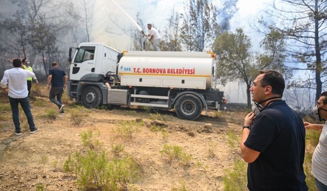 Bornova’da yaz öncesi yangın riskine karşı kapsamlı temizlik