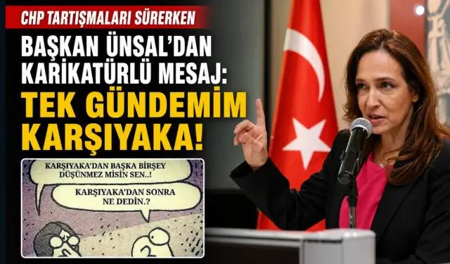 Mutlak butlan tartışmasında Yıldız Ünsal’dan karikatürlü mesaj: Tek gündemim Karşıyaka