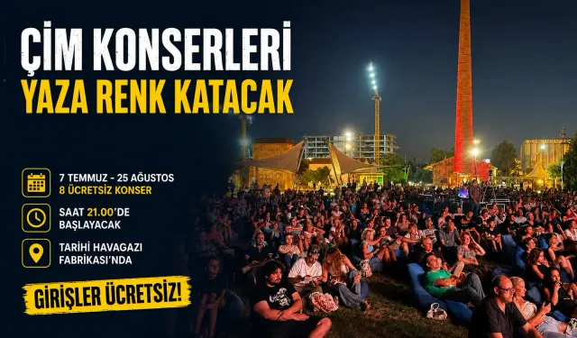 İzmir’de Çim Konserleri başlıyor: Sekiz ücretsiz konser düzenlenecek