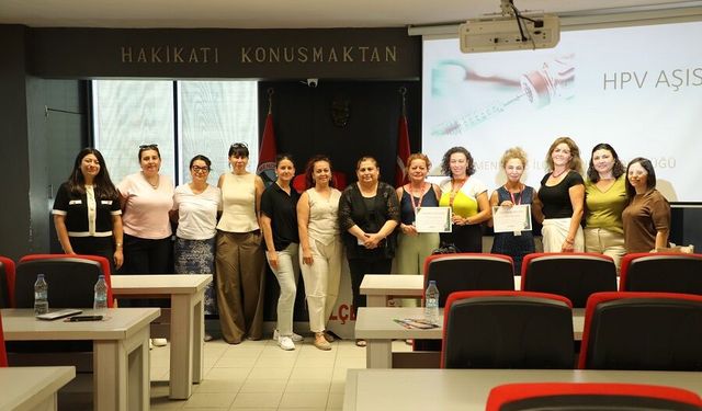 Menderes Belediyesi’nde kadın çalışanlara sağlık eğitimi
