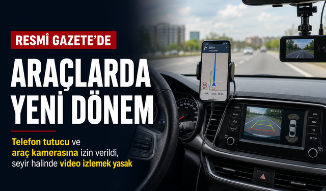 Araçlarda yeni dönem: Telefon tutucu ve ses sistemi kuralları değişti