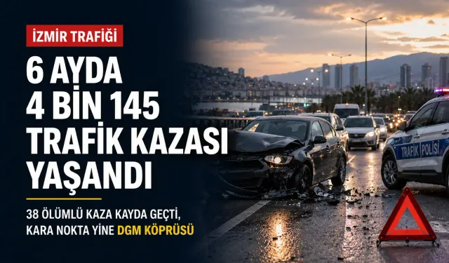 İzmir trafiğinin kaza bilançosu açıklandı: 6 ayda 38'i ölümlü, 4 bin 145 trafik kazası yaşandı