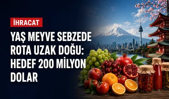 Yaş meyve sebzede rota Uzak Doğu: Hedef 200 milyon dolar
