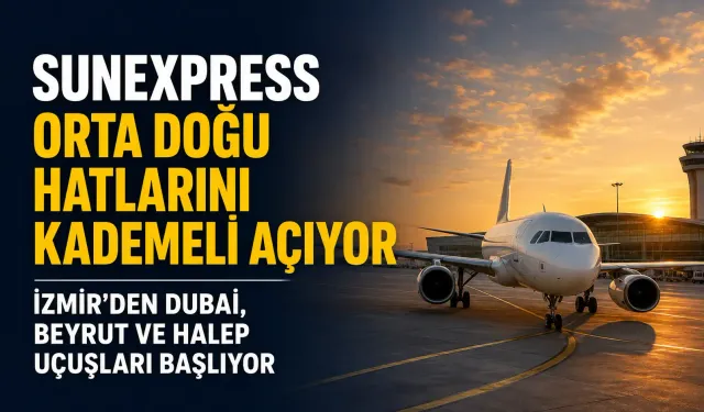 SunExpress Orta Doğu hatlarını kademeli açıyor: İzmir’den Dubai, Beyrut ve Halep uçuşları başlıyor