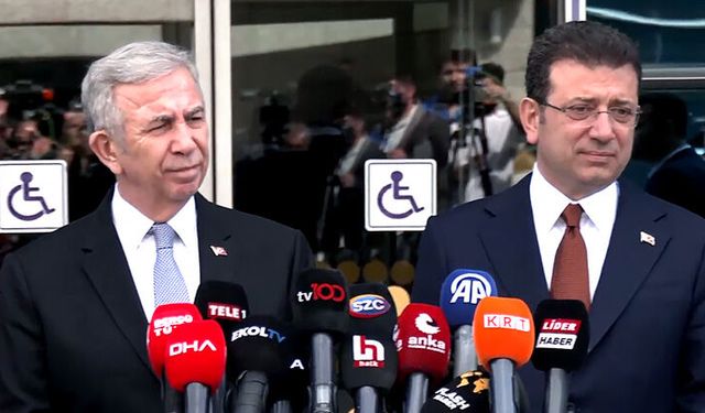 Ekrem İmamoğlu, Ankara'da Mansur Yavaş ile buluştu