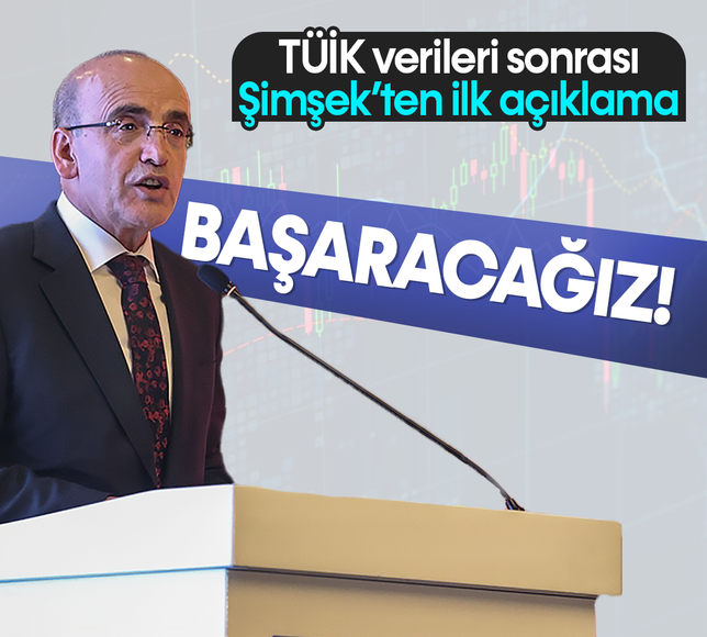 TÜİK verileri sonrası Mehmet Şimşek'ten ilk açıklama