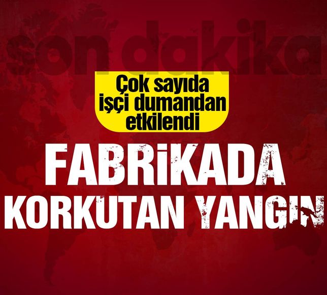 Ankara'da fabrikada korkutan yangın!