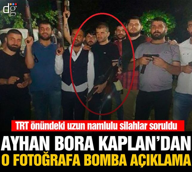 Ayhan Bora Kaplan'dan TRT önündeki silahlı fotoğrafa bomba açıklama!
