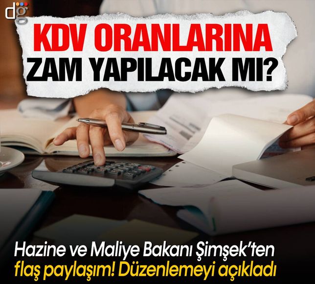 Hazine ve Maliye Bakanı Mehmet Şimşek'ten KDV açıklaması!