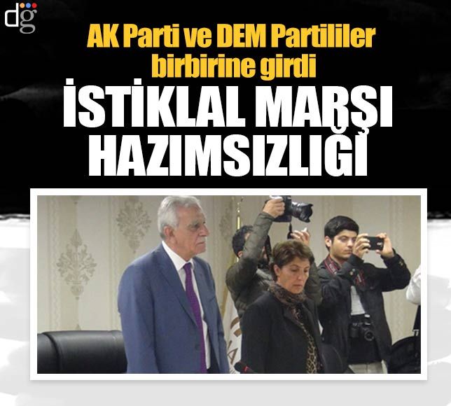 Mardin Belediyesinde İstiklal Marşı krizi! DEM Parti ve AK Parti arasında gerginlik