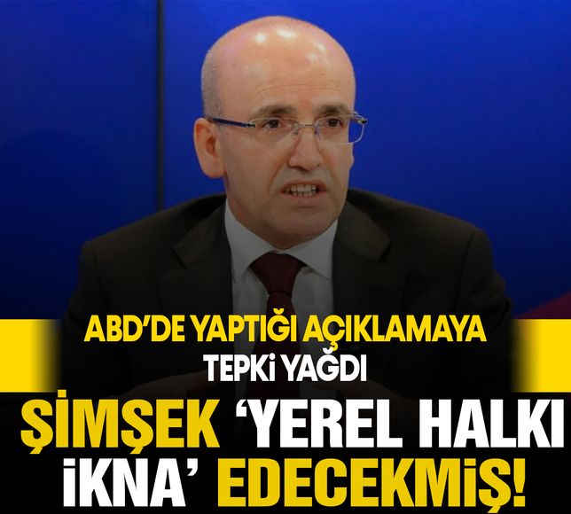Mehmet Şimşek Türklere 'yerel halk' dedi! ABD'deki konuşmaya tepki yağdı