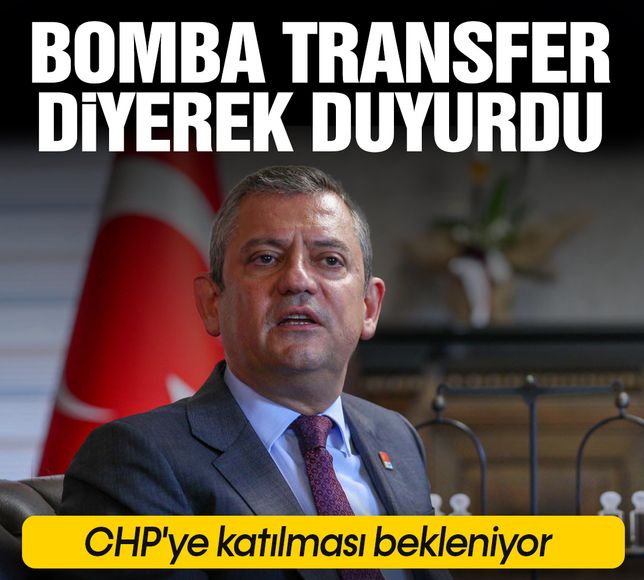 Bomba transfer diyerek duyurdu! CHP'ye katılması bekleniyor